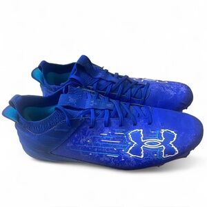 Under Armour Blur Smoke 2.0 MC Suede Men’s 11.5 Football Cleats Blue